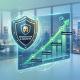 Digital chart showing career progression stages from Entry Level to Leadership with a shield labeled Protection & Growth